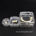 Gigi membran kotak plastik telus